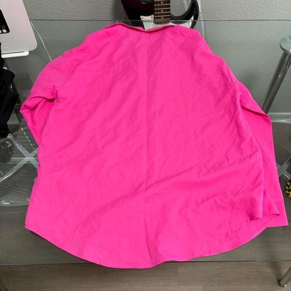 Women's Pink Button Down Shirt - Picture 2 of 3